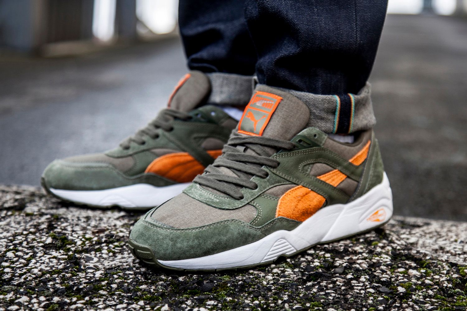 puma r698 kids yellow
