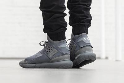Adidas Y 3 Qasa High Vista Grey On Foot 3