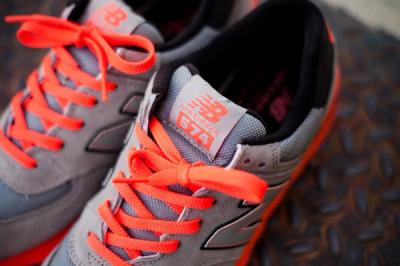 New Balance 574 Infrared Laces 1