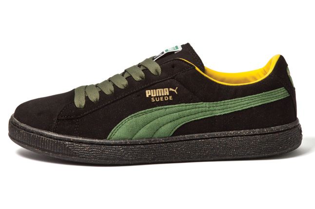 Puma Resuede Black Green 1