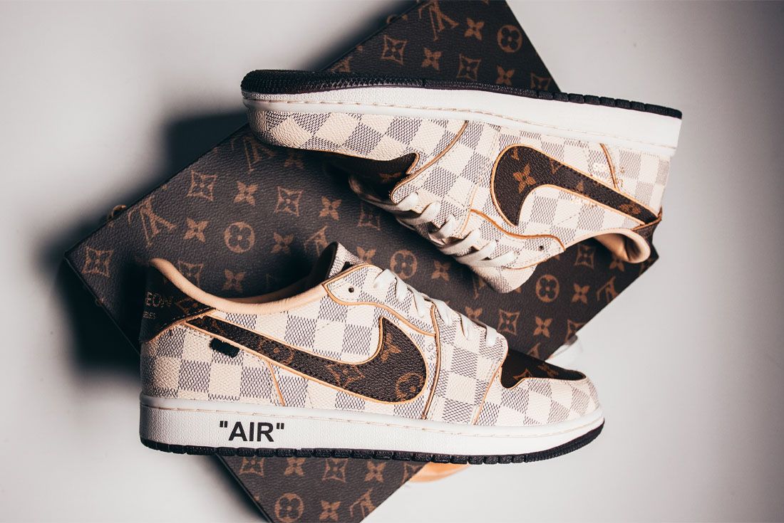 Check Out the Details on These Louis Vuitton x Air Jordan 1s Customs -  Sneaker Freaker