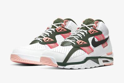 Nike Air Trainer Sc High Pink Green Cu6672 100 Front Angle