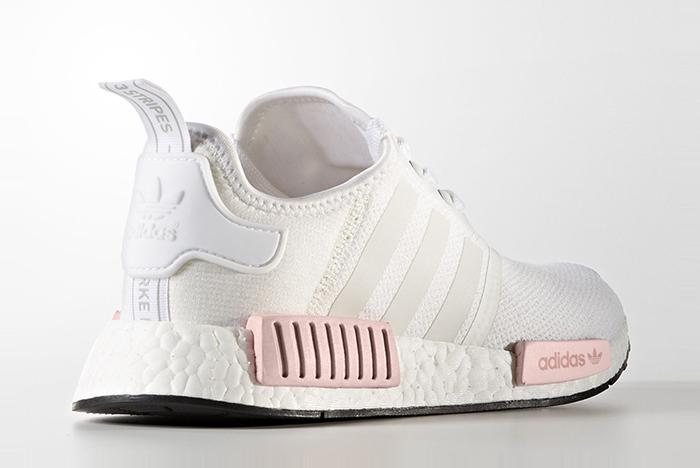 adidas Originals womens Nmd_r1 Sneaker, White/Grey/Hazy Rose,