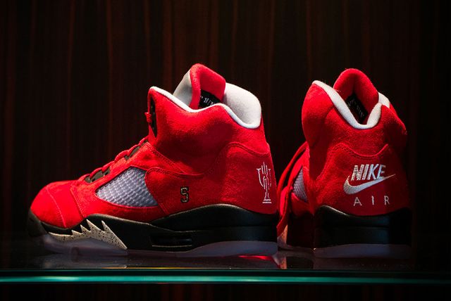 trophy room jordan 5 red