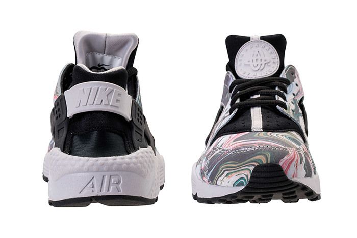 Nike air huarache black/black/vast 2025 grey/premium - marble pack