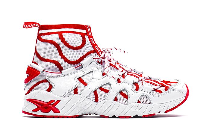 Vivienne Westwood Asics Gel Mai Knit Mt White Red Release Date Lateral