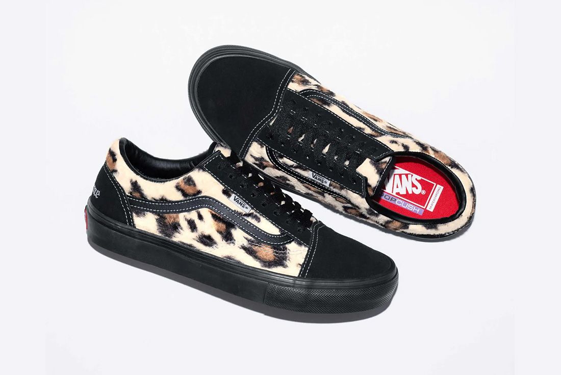 30％オフセール Supreme × Vans Leopard Old Skool Black - 靴