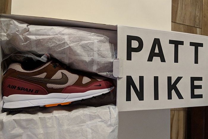 Patta Nike Air Span Ii Burgundy 1 Sneaker Freaker