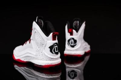 Adidas D Rose 5 Boost White Red 8