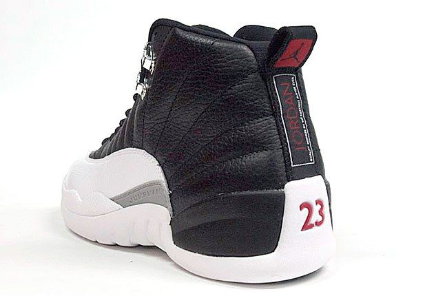 black and white jordan 12 playoffs