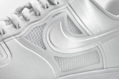 Nike Lunar Force One White Ice Midfoot Detail 1