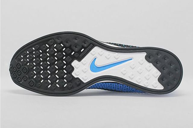 Nike Flyknit Racer Black Photo Blue 1