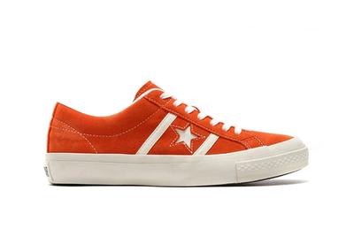 Converse Star And Bars Suede Orange 2