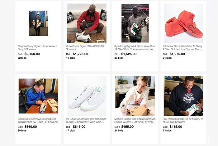 Steph Curry Kobe Bryant And Others Auction Off Signed Sneakers For V Fotomagazin