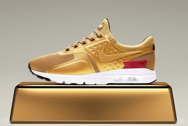 nike air max metallic gold
