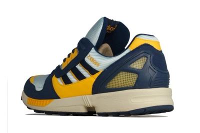 Adidas Zx 8000 Yellow Navy Heel Profile 1