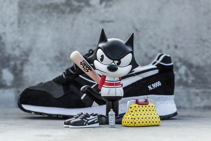 Size 10.5 - BAIT Diadora N9000 Dreamworks Felix The Cat‎ New With Tags! NEW Diadora x BAIT x Dreamworks N9000 | Mercari main image 3