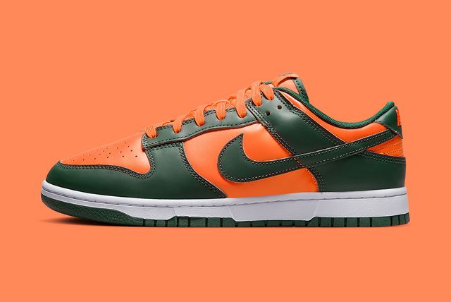 Restock Alert! Nike Dunk Low ‘Miami Hurricanes’ - Sneaker Freaker