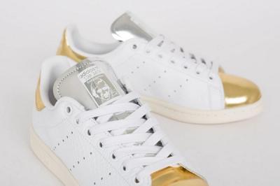 Adidas Stan Smith White Metallic Gold Silver 1