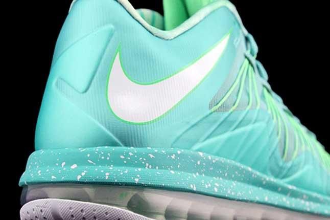 Nike Lbj X Teal Heel Detail 1