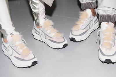 Sacai X Nike Collection Accessories Fur On Foot