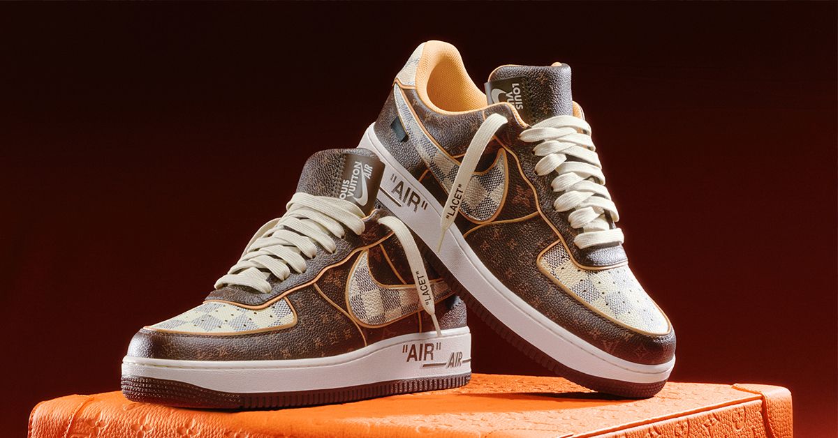 Nike, Louis Vuitton Louis Vuitton X Nike Air Force 1 Low  Size 12 Limited  Edition Available For Immediate Sale At Sotheby's