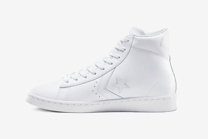 Converse Pro Leather Hi White Medial