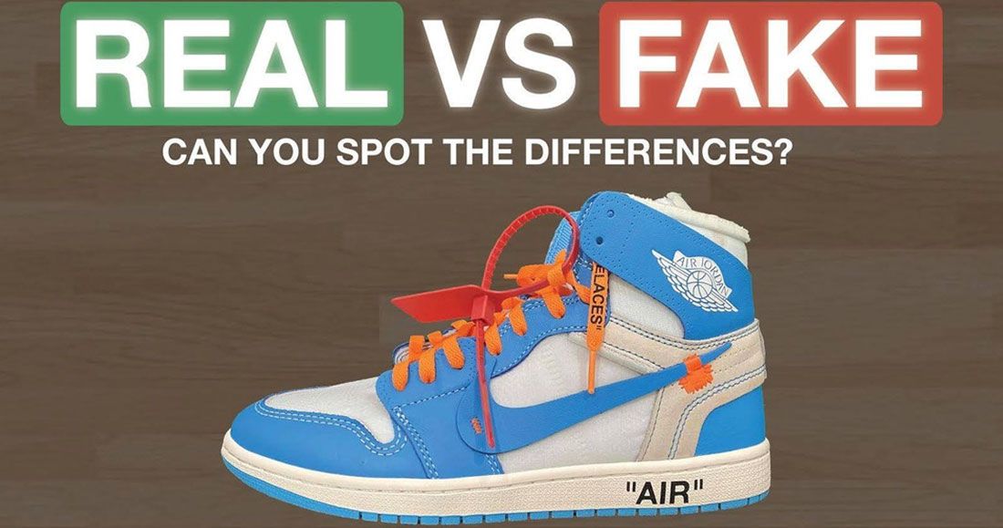 how to tell if off white jordan 1 unc is fake