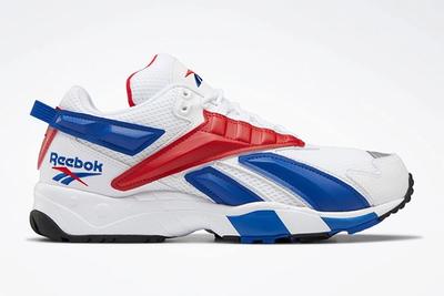Reebok Interval 96 White Bllue Red Right