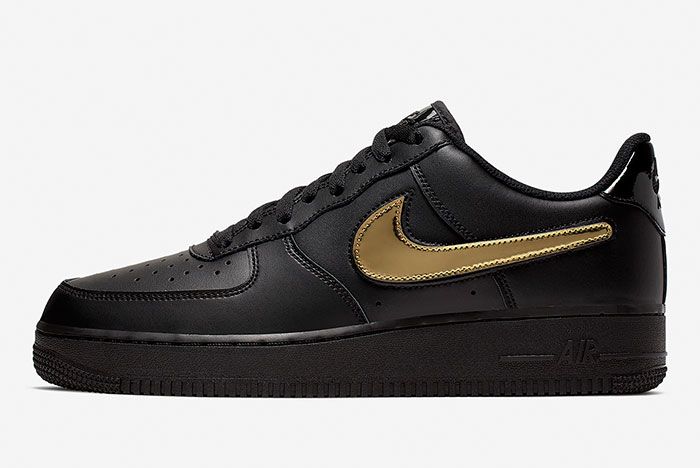 air force 1s black and gold