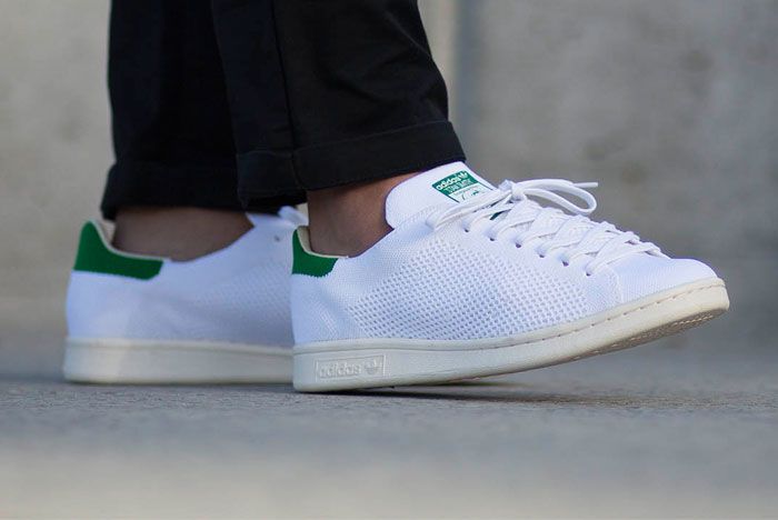Samler blade Bare overfyldt Eksperiment Adidas Men Stan Smith Primeknit (white Footwear White Green