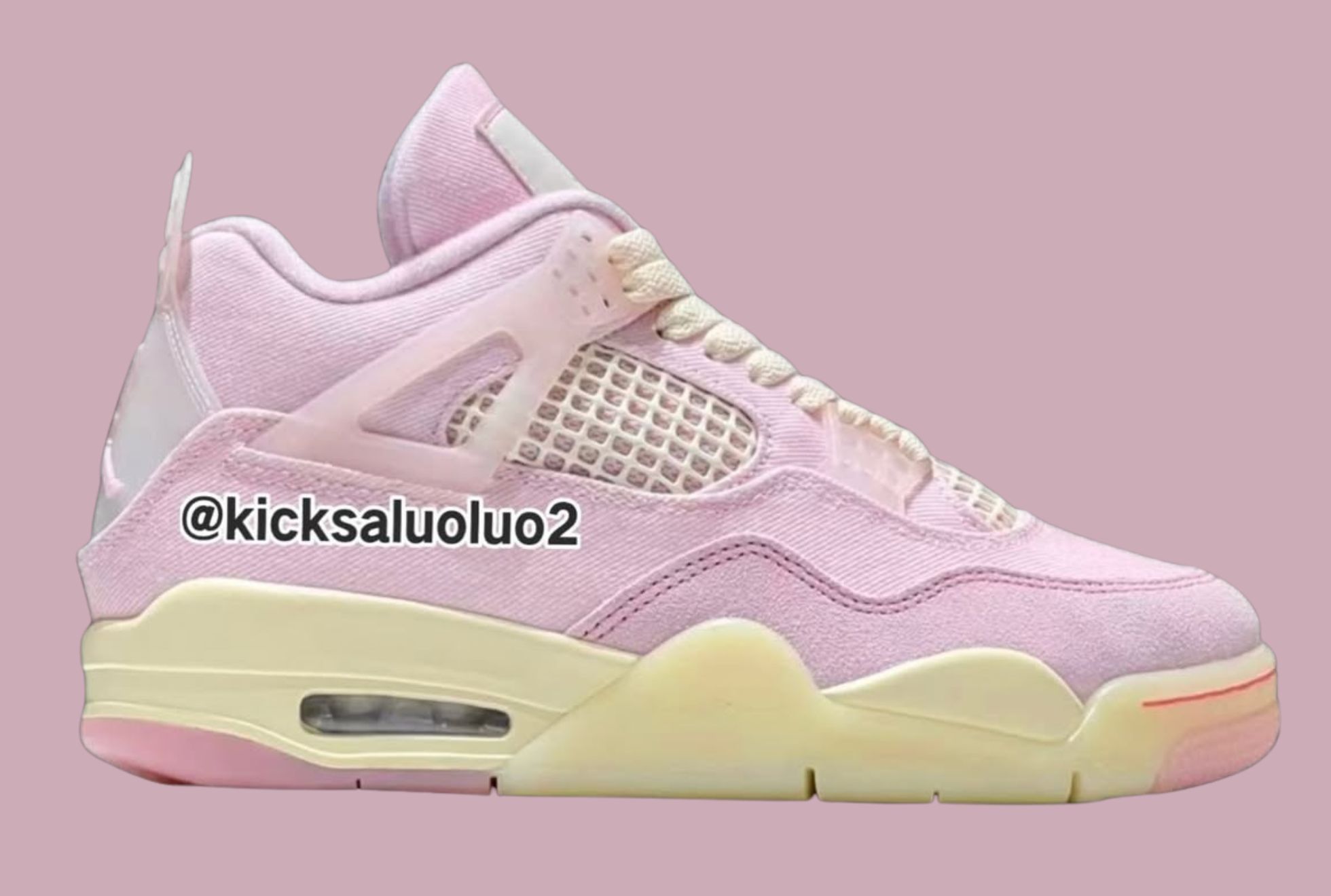 Stay Pretty In the Air Jordan 4 ‘Pink Denim’