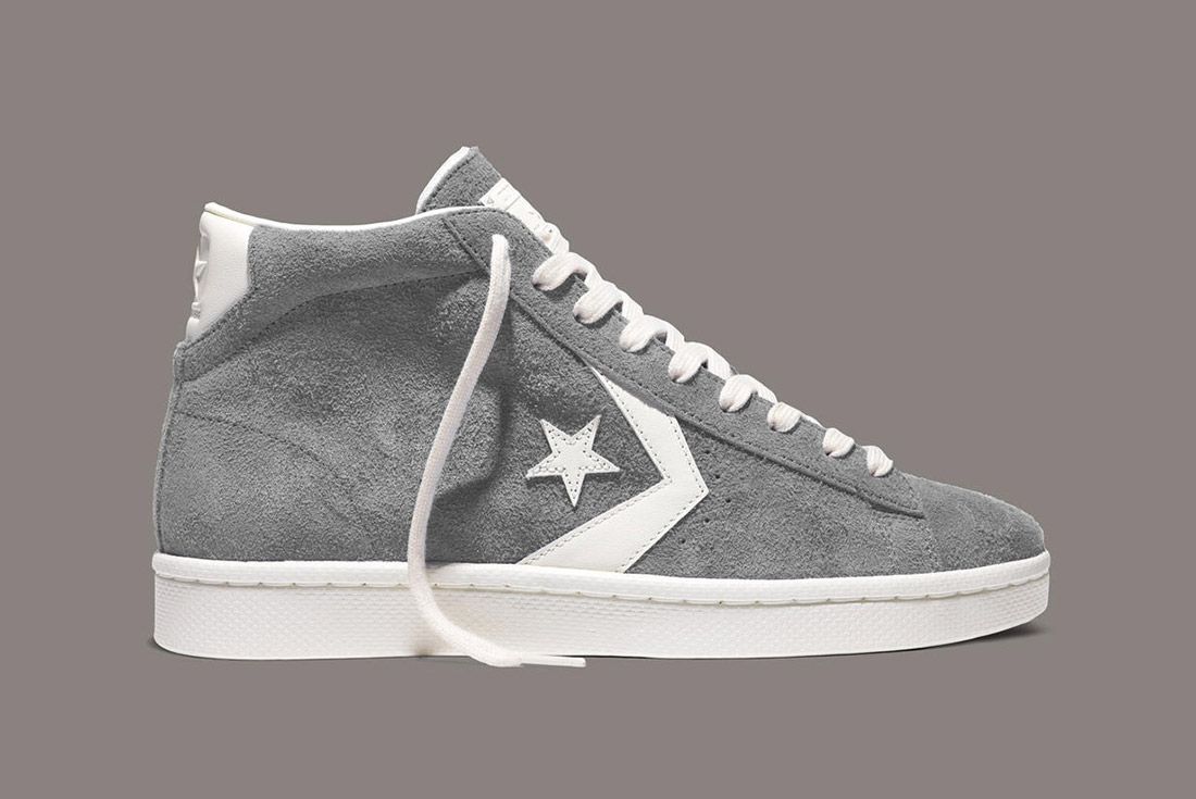 Converse Pro Leather 76 Vintage Suede Grey