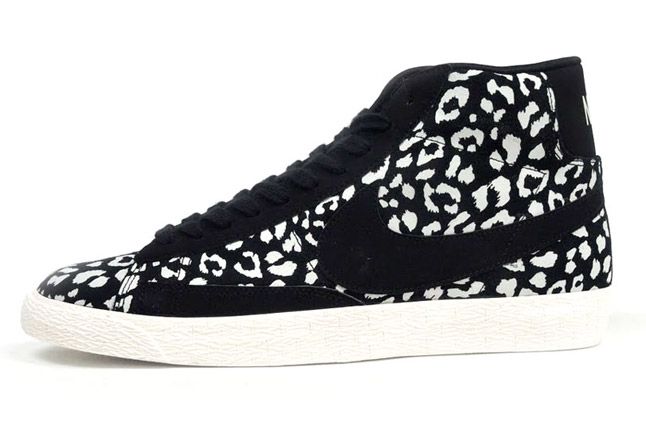 Nike Blazer Mid Black Leopard Quater Profile 1