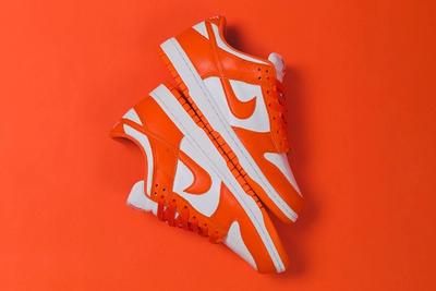 Up There Store Nike Dunk Low Sp White Orange Blaze Stacked Lateral