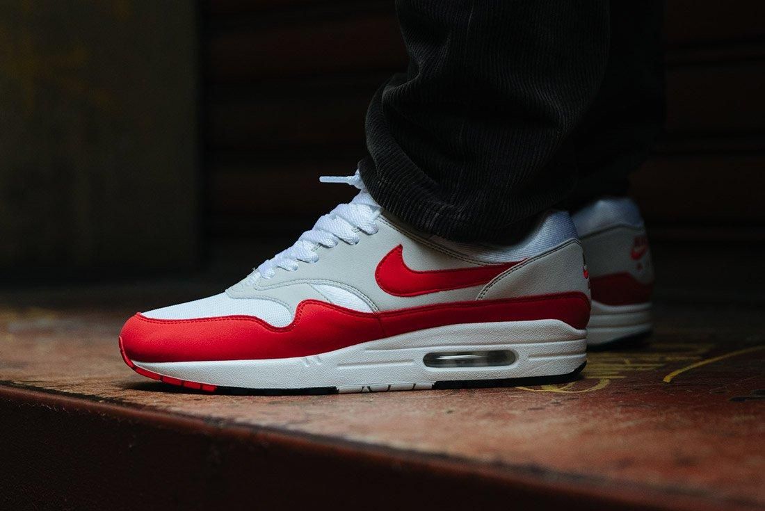 An On-Foot Look At Nike's Air Max 1 Anniversary Red Rerelease - Sneaker ...