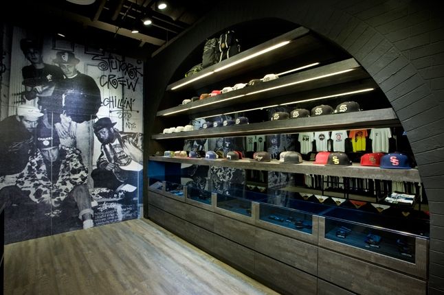 Stussy Singapore Tribe Store Hat Wall 1