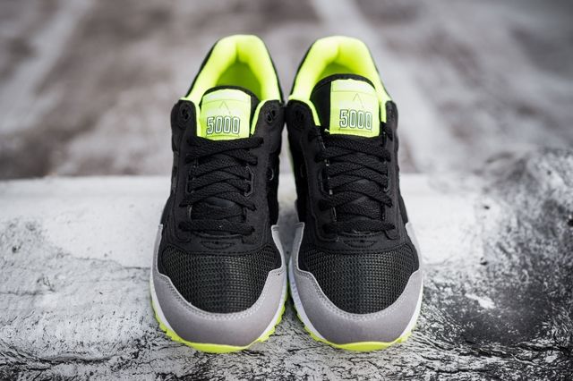 saucony shadow 5000 black grey neon
