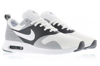 nike air max tavas white and grey