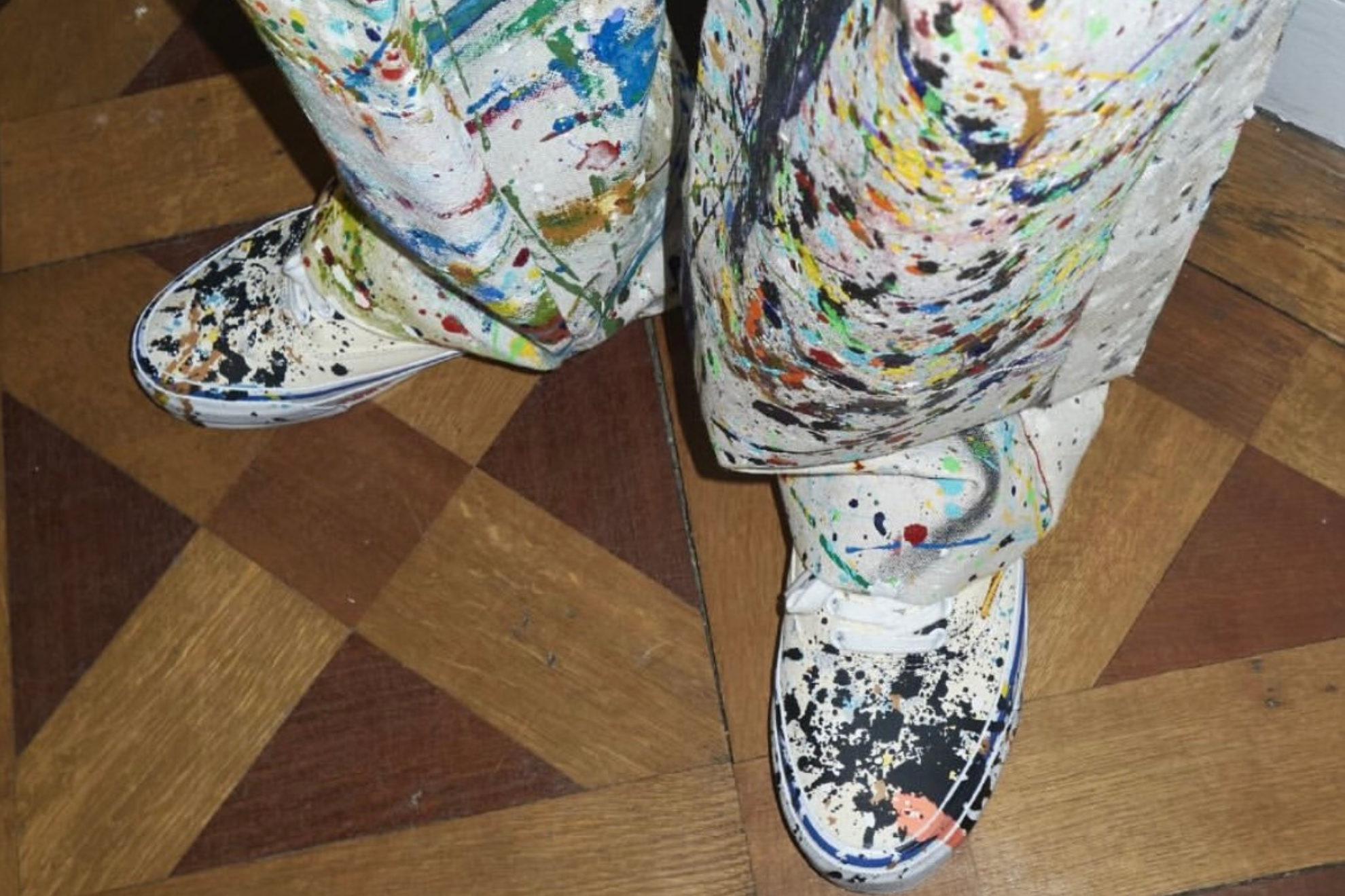Paint Splatters on the Gallery Dept. x Vans Authentic - Releases