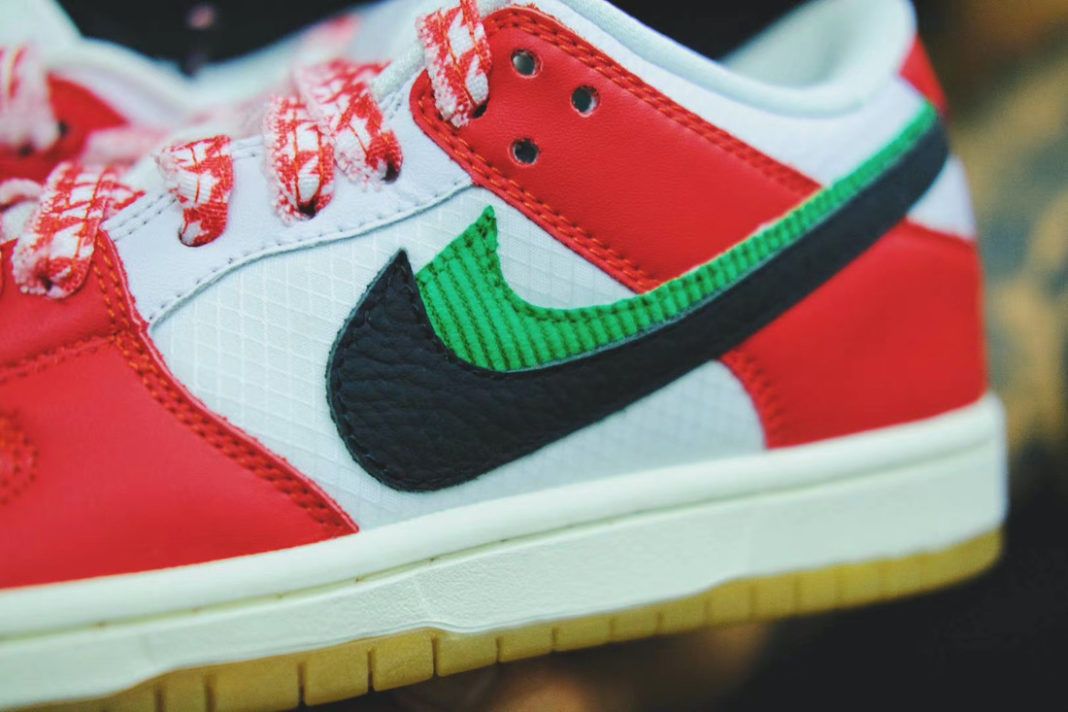 Sb dunk low x frame chile red stockx sale