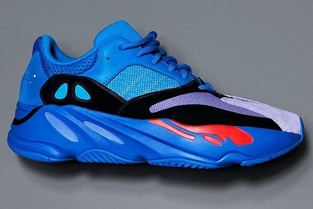 yeezy blue and red