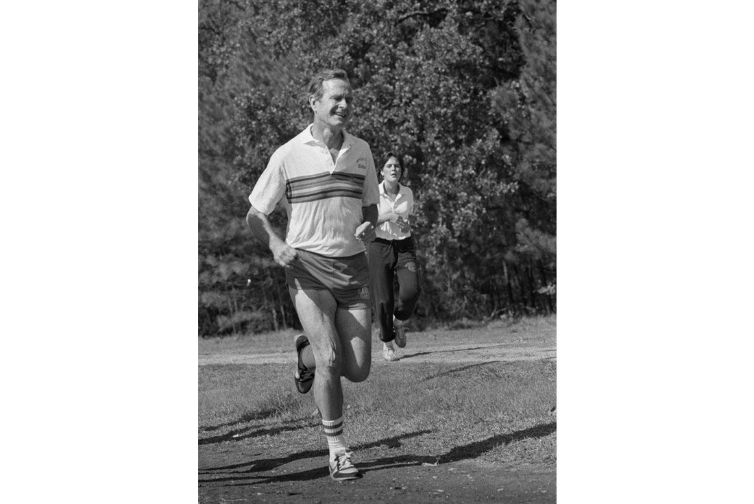 Running For President George H W Nikebettmann Archive