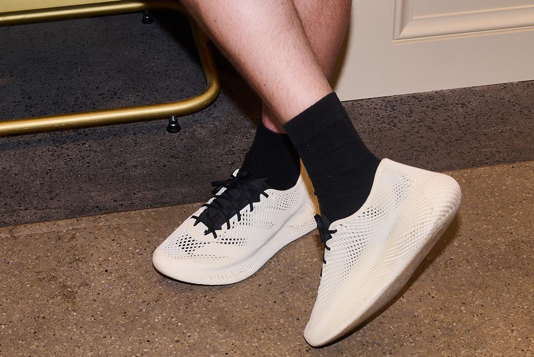 adidas climacool 24 sneaker with black laces on-foot