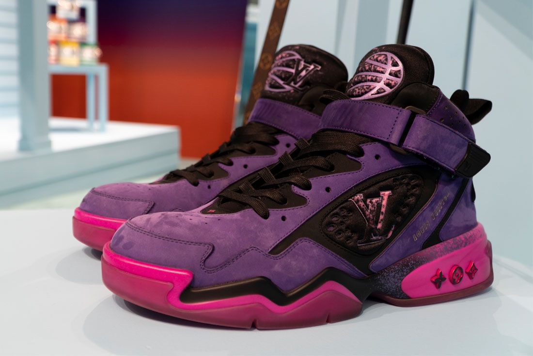 lv shoes purple