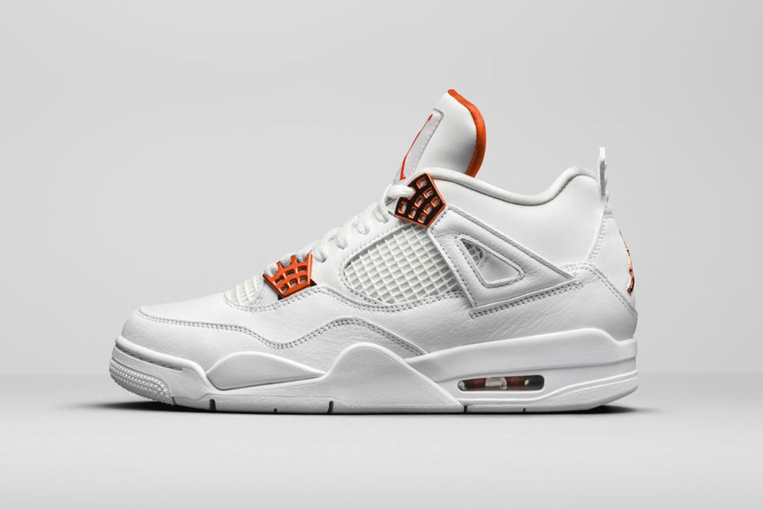 The Air Jordan 4 âMetallic Orangeâ Turns Up the Shine - Sneaker Freaker
