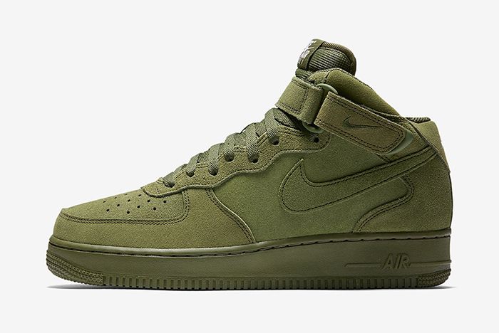 Suede green air force ones on sale