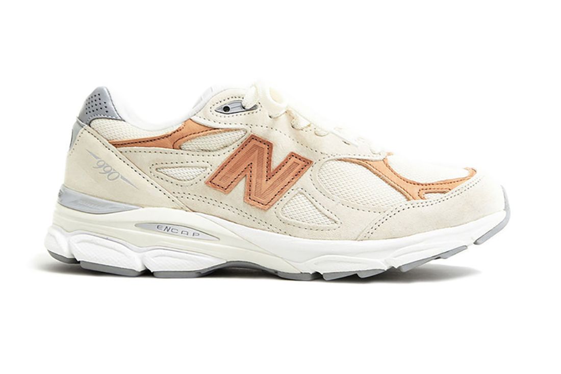 Todd Snyder New Balance 990V3 Pale Ale Lateral