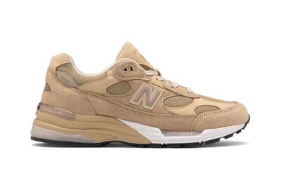 New Balance Made In Usa 992 Tan White Lateral