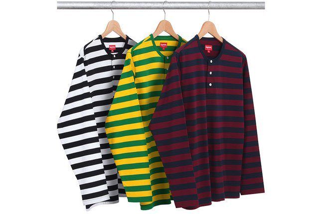 Striped Henley Shirt 1